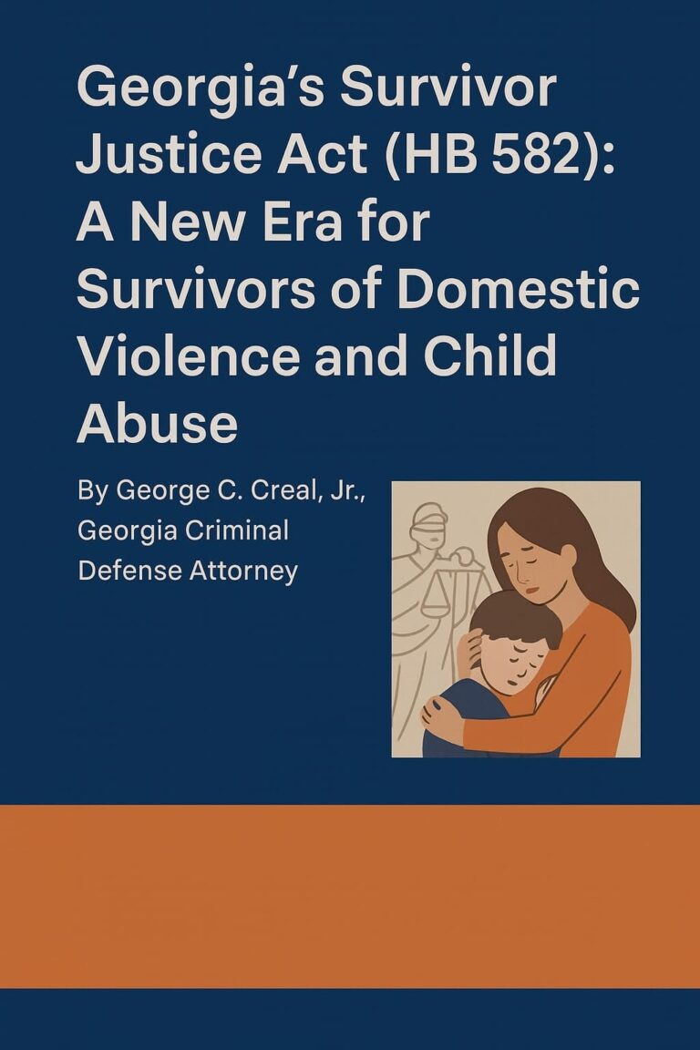 Georgia’s Survivor Justice Act (HB 582): A New Era for Survivors of ...