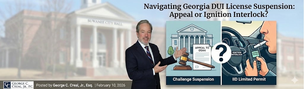 Navigating Georgia DUI License Suspension_ Appeal or Ignition Interlock
